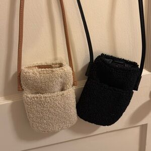 Faux Sherpa Crossbody Bags